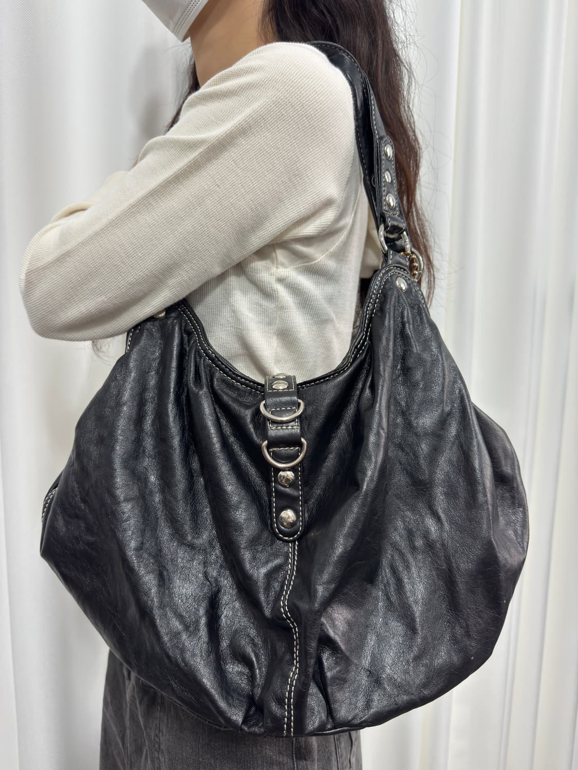 b.field leather buckle shoulderbag 상품이미지10