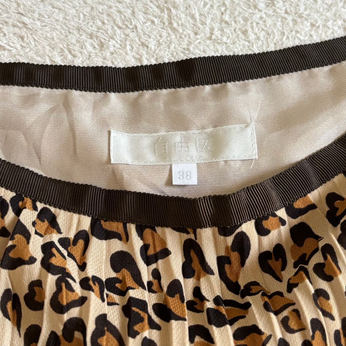 일본빈티지 레오파드 호피 스커트 상품이미지8