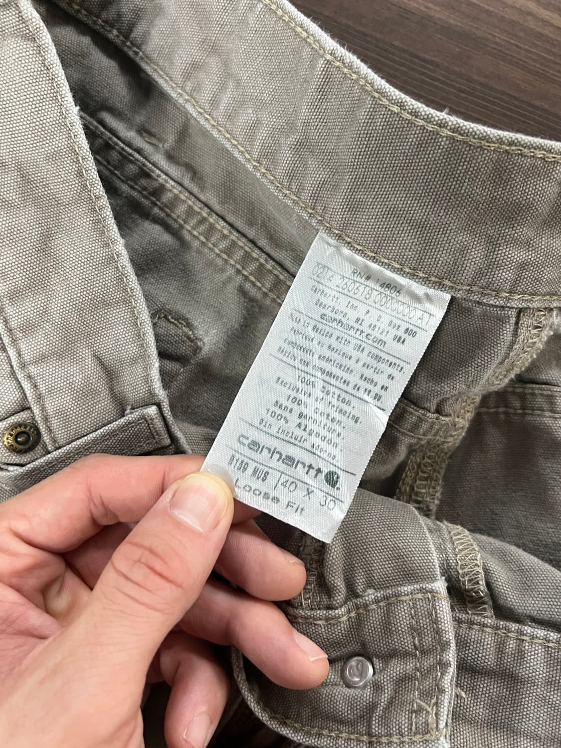 Carhartt 칼하트 카펜터 레귤러핏 워크 팬츠 상품이미지8