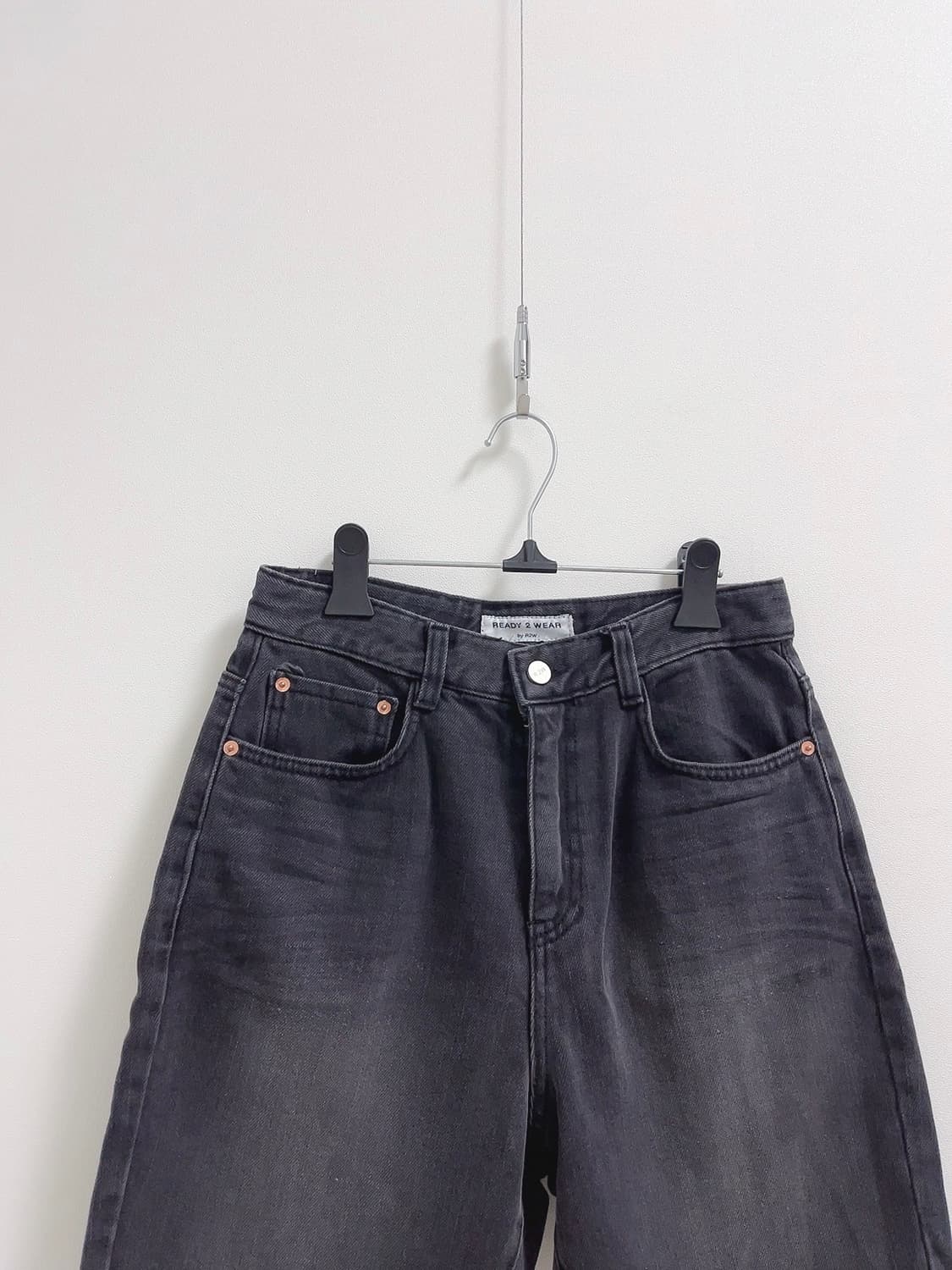 레디투웨어 블랙데님 쇼츠 상품이미지2