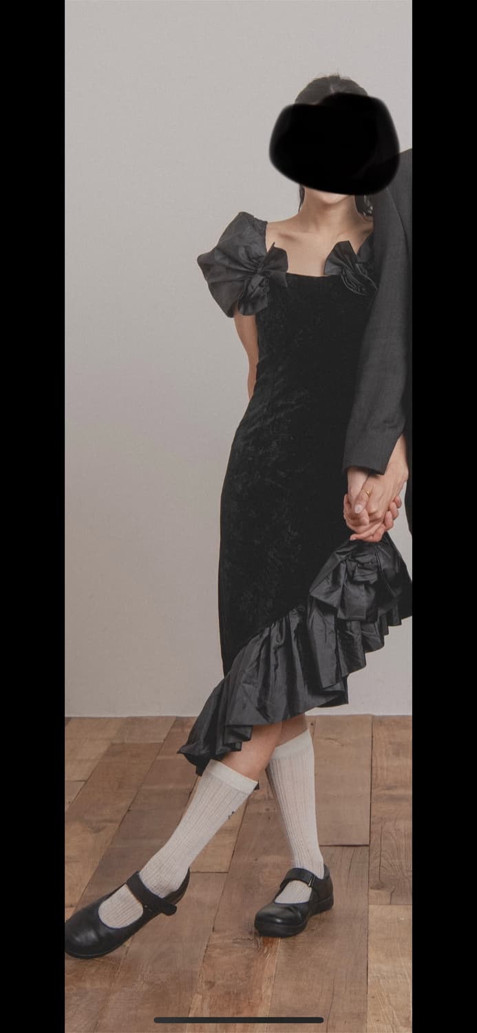 빈티지 드레스 (결혼사진가능 ) 44마른55 (dress black) 상품이미지1