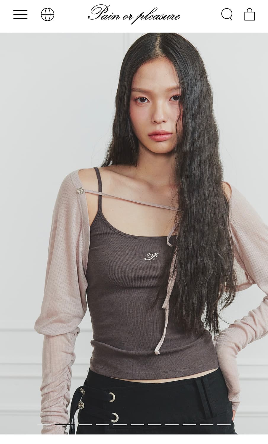 WHISPER BOLERO pink beige 상품이미지3