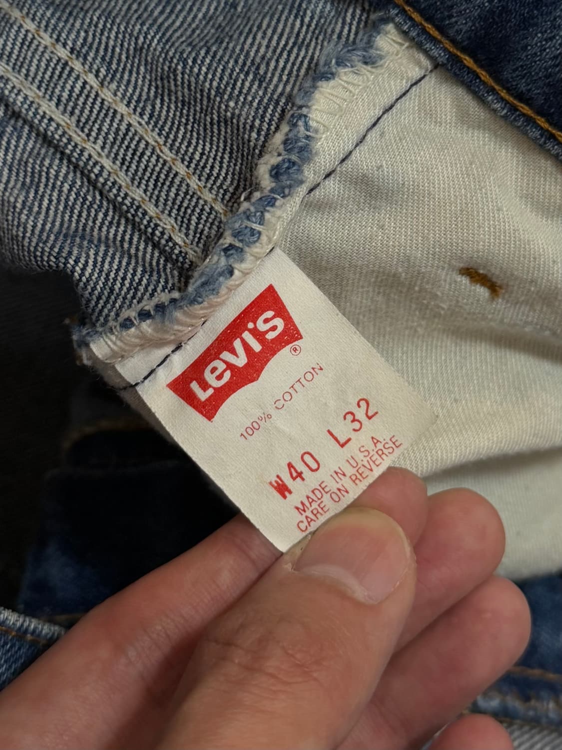 90's USA Made 빈티지 리바이스 517 오렌지탭 부츠컷 상품이미지9