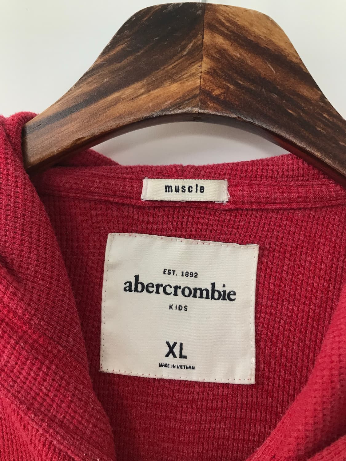 아베크롬비 산양로고 y2k 와투케 와플 후드집업 상품이미지6