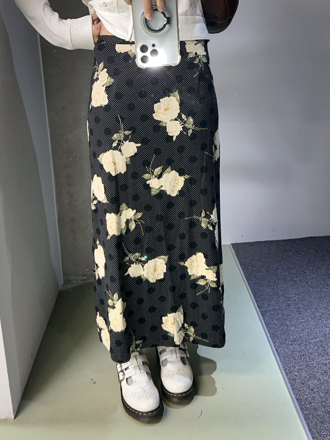pink house dot rose long skirt 상품이미지4