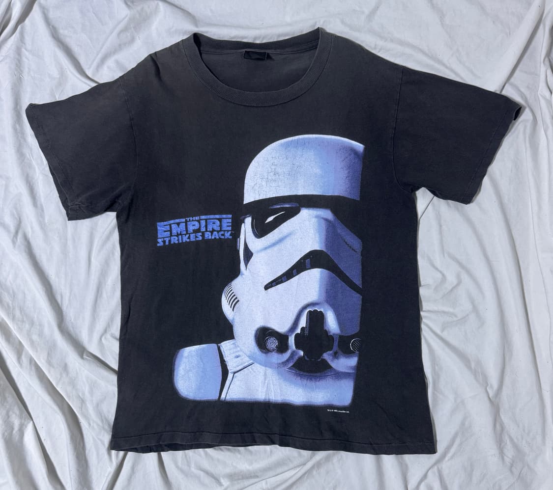 90s usa 스타워즈 제국의 역습 스톰 트루퍼 그래픽 티셔츠 상품이미지1