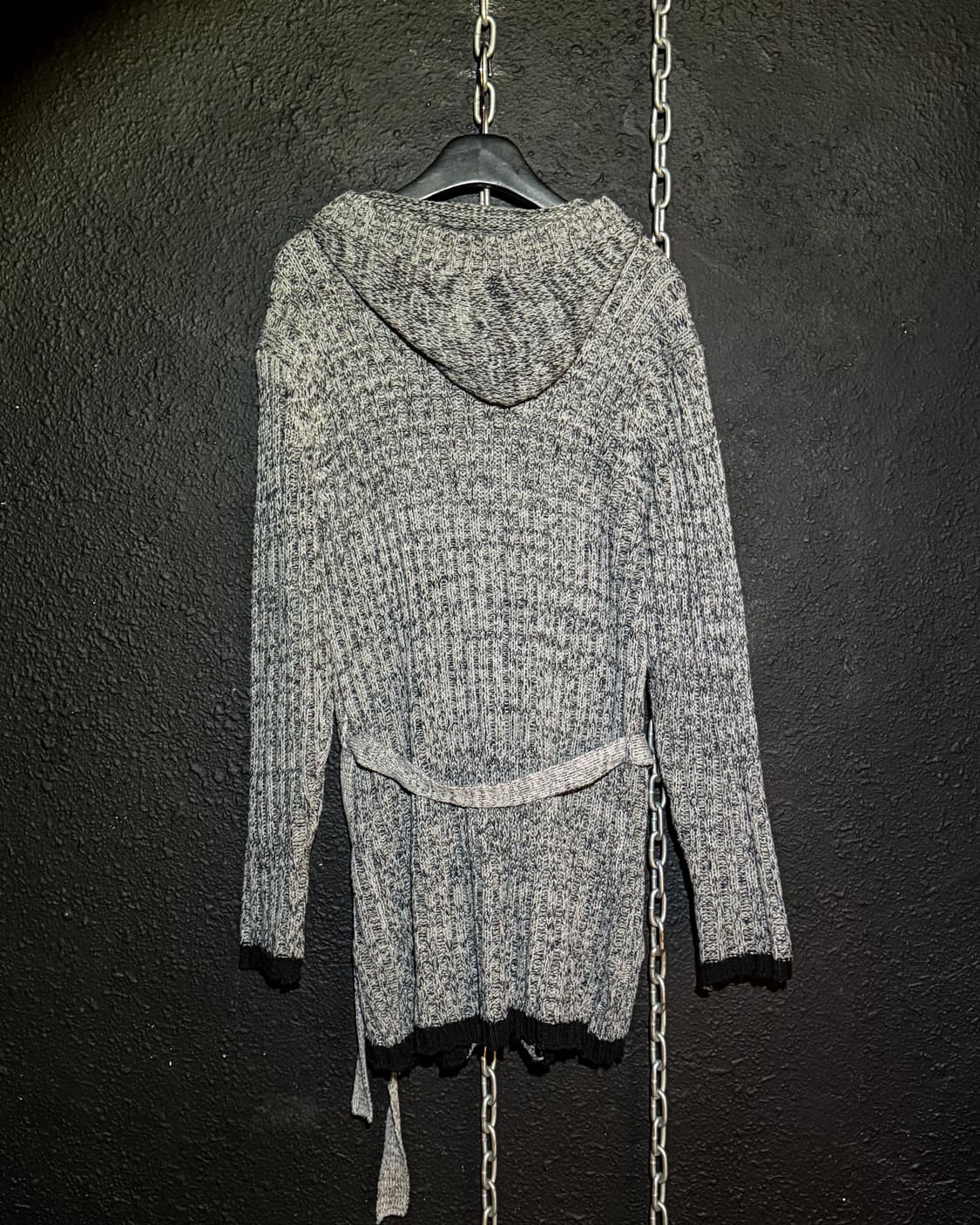 Cable Knit Belted Hoodie Cardigan 상품이미지5