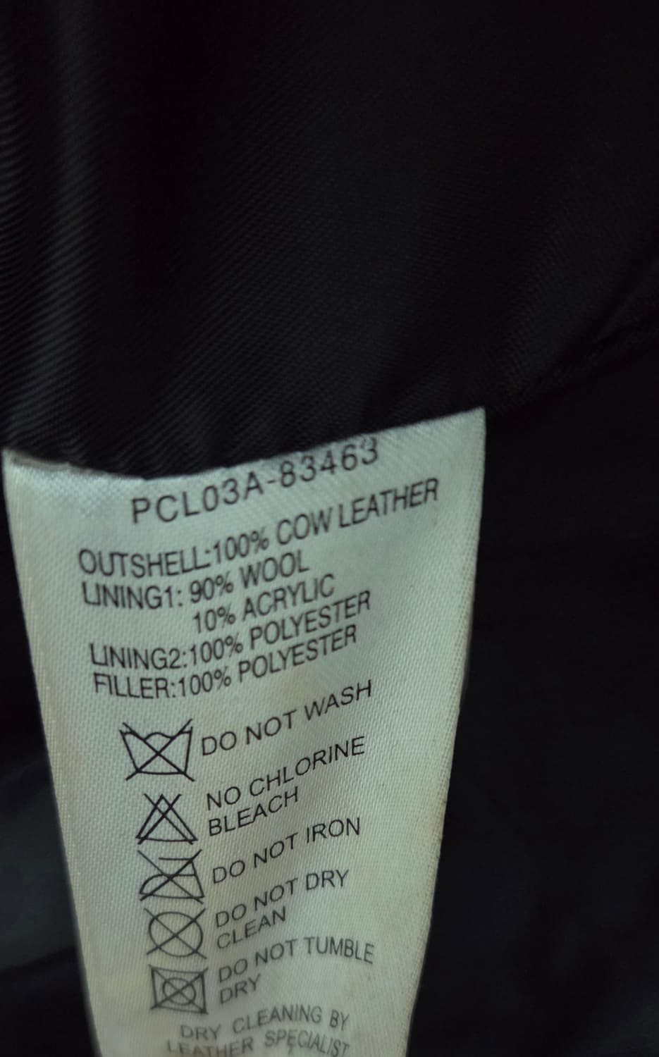 리바이스 카우레더 소가죽 자켓 105사이즈 택포 상품이미지9