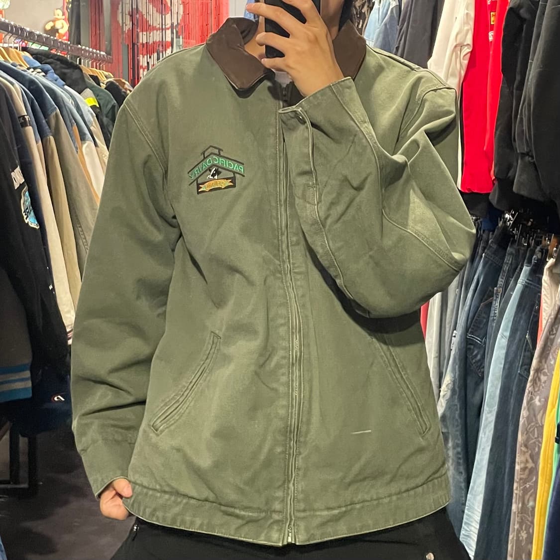 [IM] VTG 빈티지 연카키 카라 워크자켓 상품이미지2
