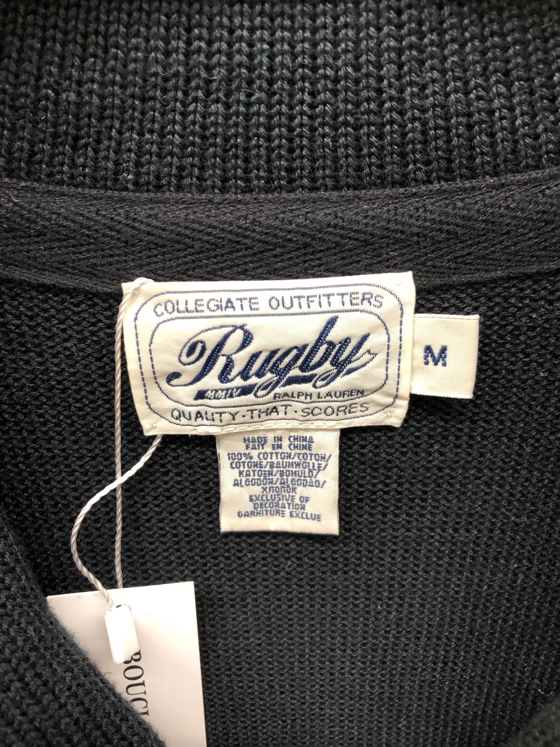 폴로 럭비 라인 숄카라 니트 가디건 상품이미지4