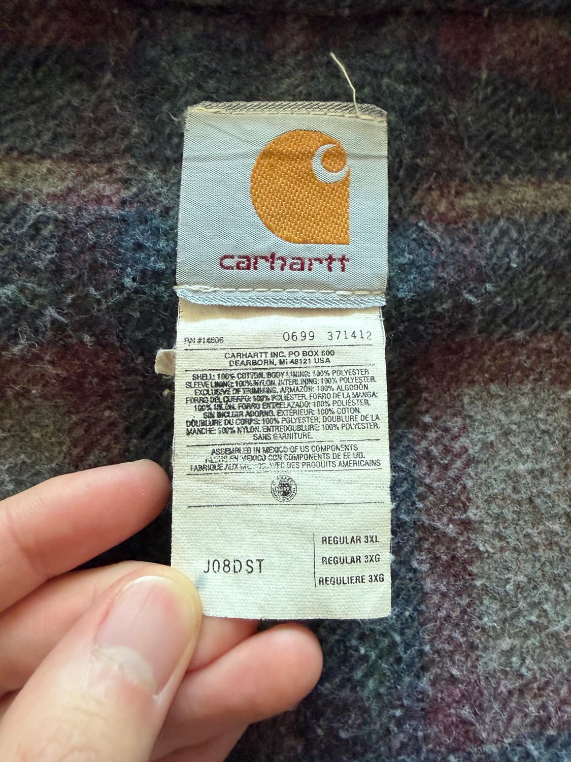 [3XL]칼하트 덕 액티브 자켓 j08dst 상품이미지5