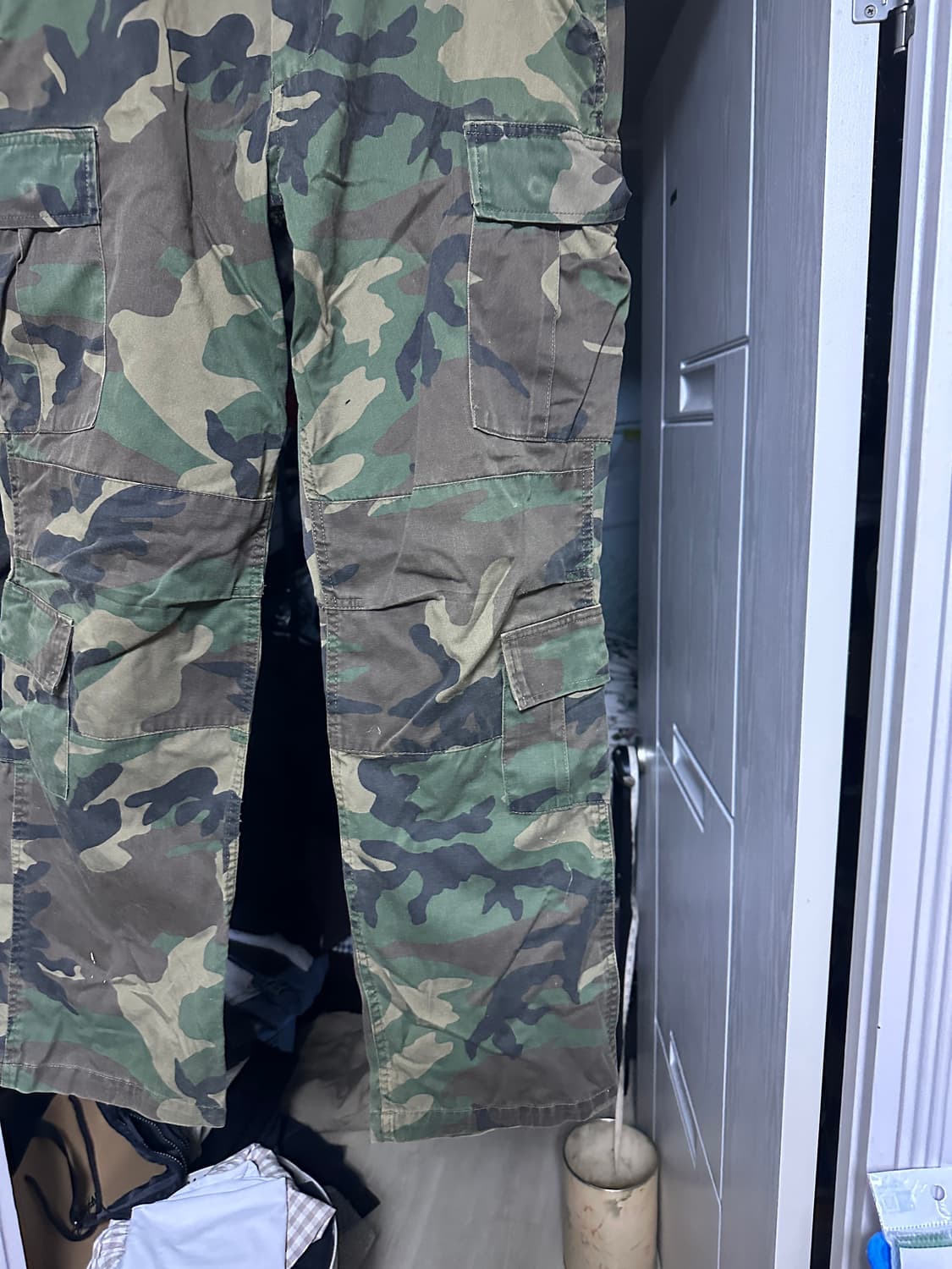 [M] 빈티지 로스코 더블 카고 카모 팬츠 상품이미지2