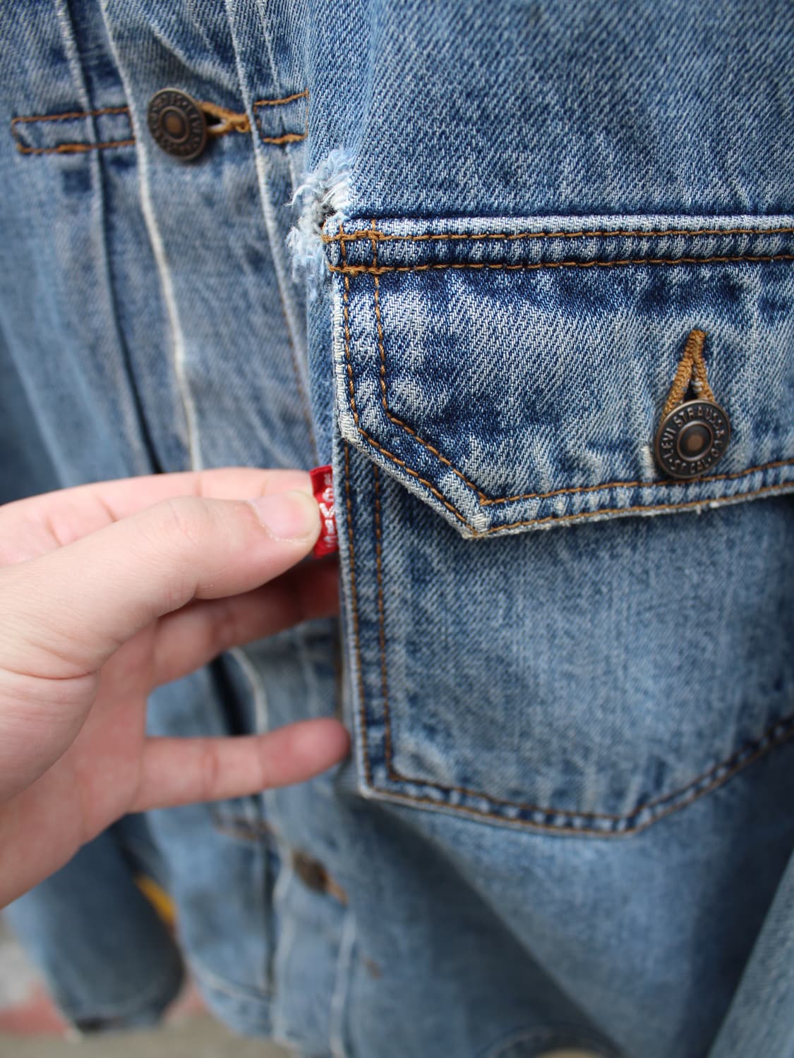90s Levis 70502 1st trucker denim jacket 상품이미지3