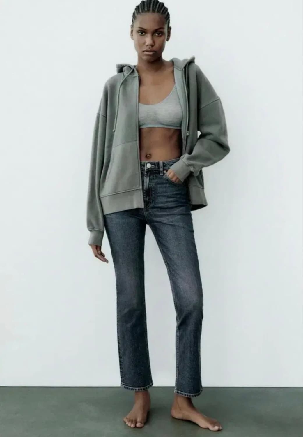 자라 하이웨스트 앵클 데님 청바지 (새상품 택 O/36사이즈) 상품이미지1