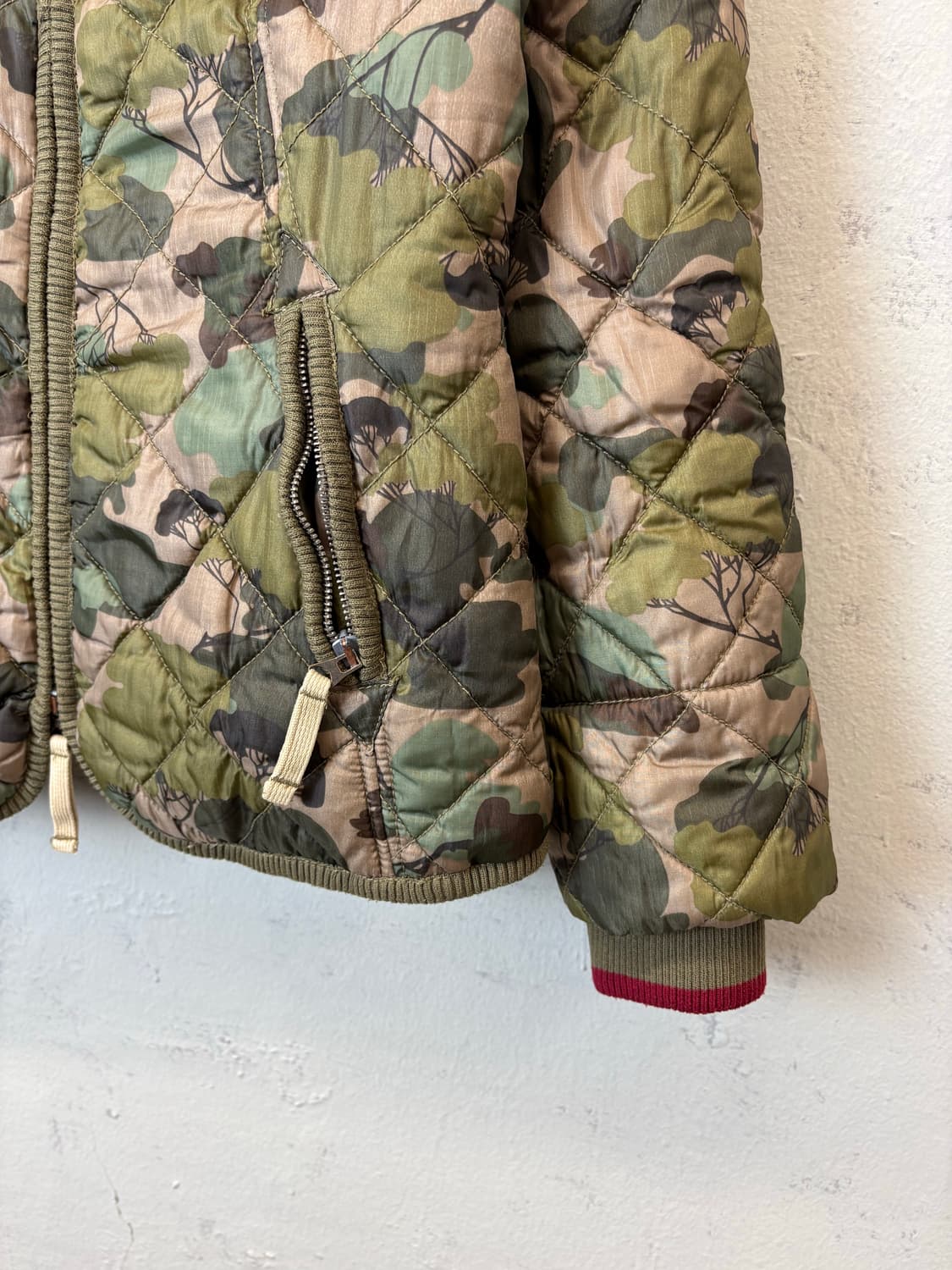 디젤 빈티지 카모플라쥬 오리엔탈 자수 집업 자켓 상품이미지5