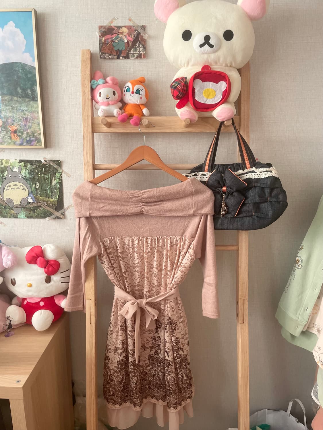 모리걸 빈티지 라떼갸루 엑시즈팜 퍼 코트 set 💗🤎 상품이미지8