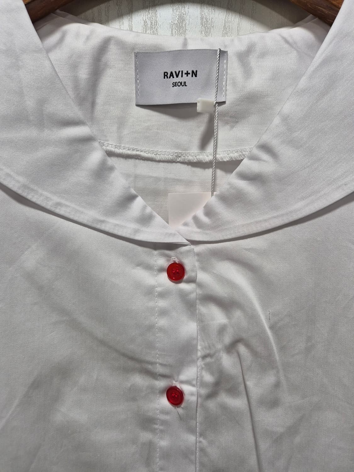(타임세일)(새상품)RAVI+N 화이트 세일러 블라우스 상품이미지8