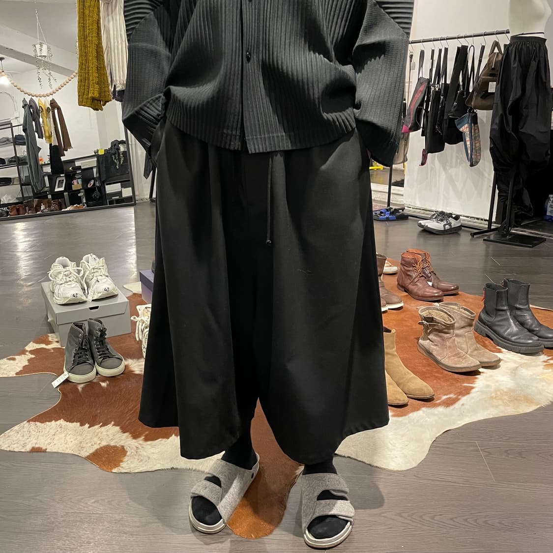  요지야마모토 비대칭 하카마 팬츠 상품이미지4