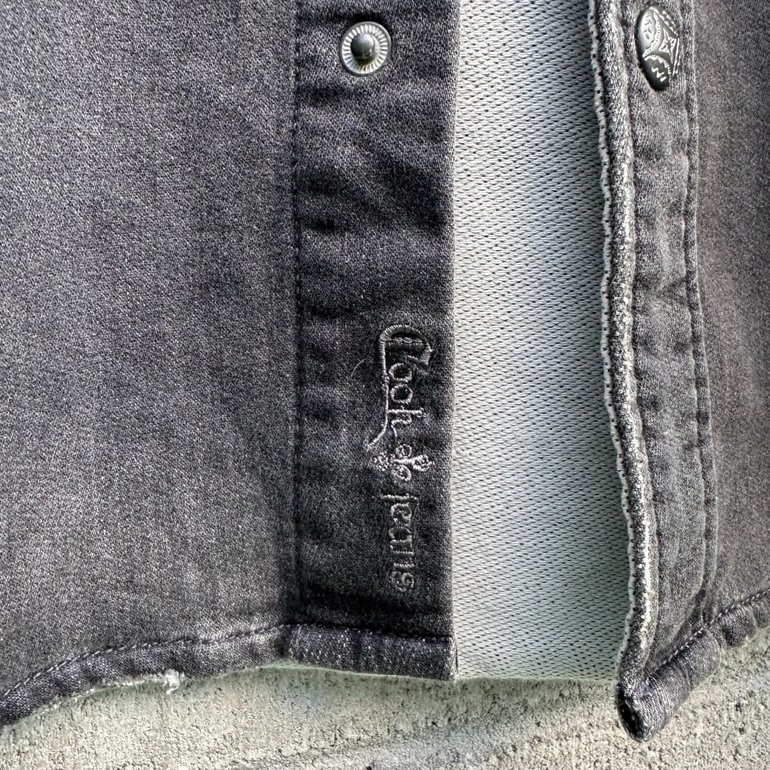 cook jeans 코튼스웻 워시드 웨스턴 셔츠 상품이미지4