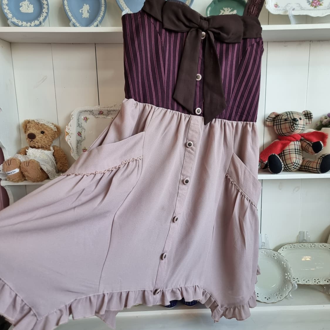 axes femme(엑시즈 팜)  스트라이프 코르셋무드원피스 상품이미지6