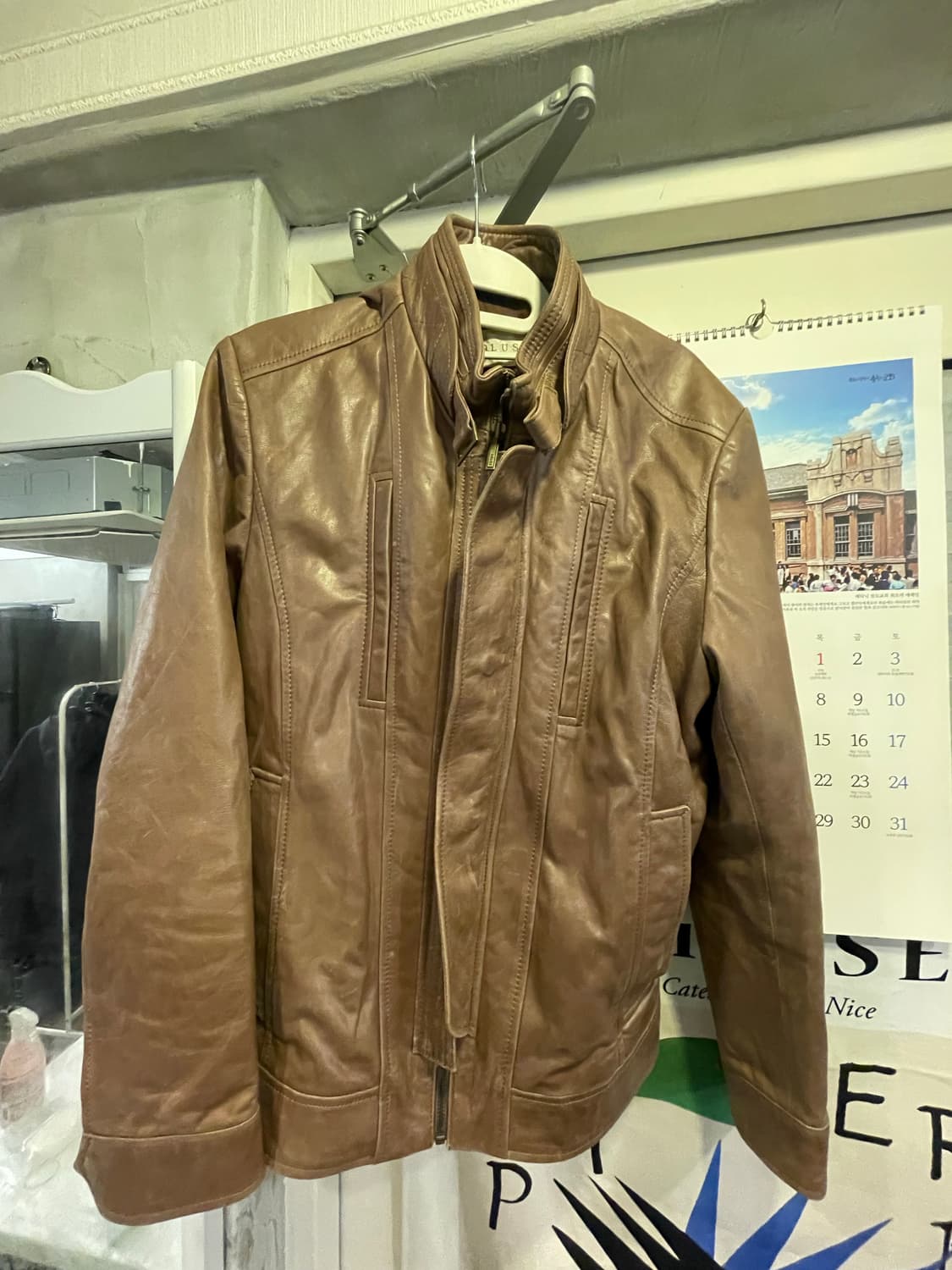 양피가죽 100프로 자켓 100사이즈 상품이미지1