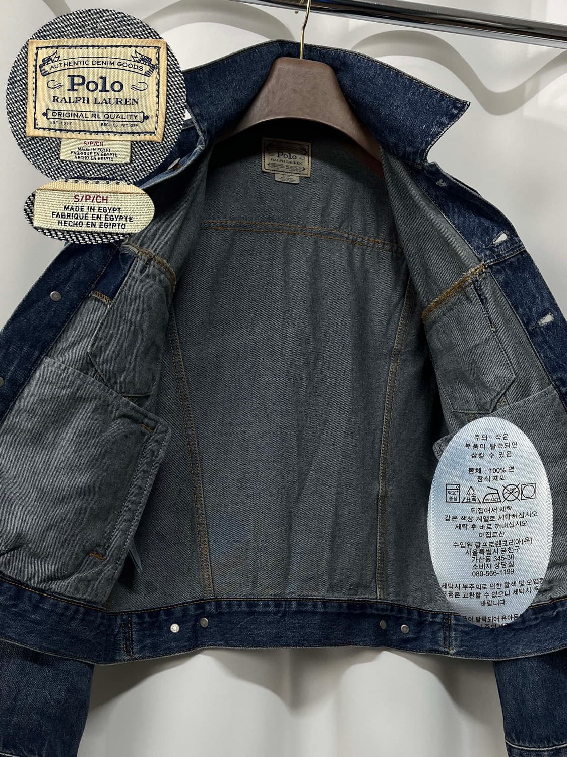 폴로 랄프로렌 이집트 페이드 워싱 데님 트러커 자켓 상품이미지3