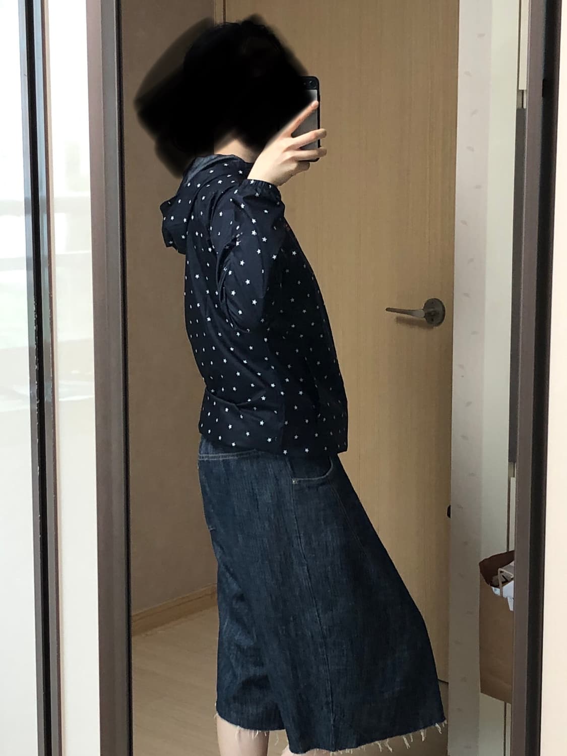 M 네이비 별 아디다스 메쉬 후드집업 바람막이 자켓 상품이미지10