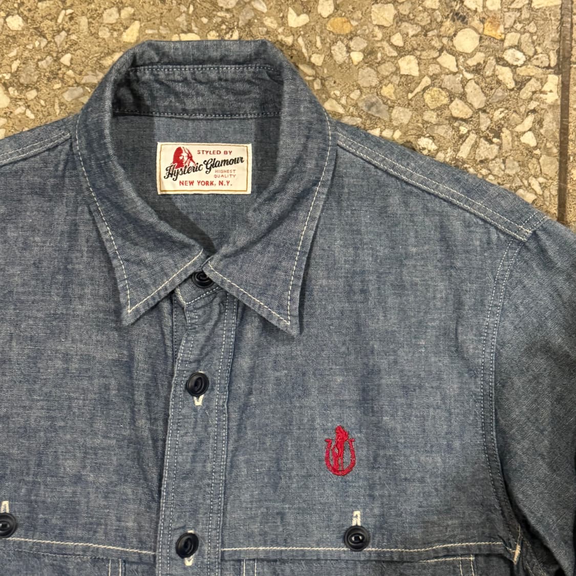 히스테릭 글래머 데님 셔츠 M 상품이미지3
