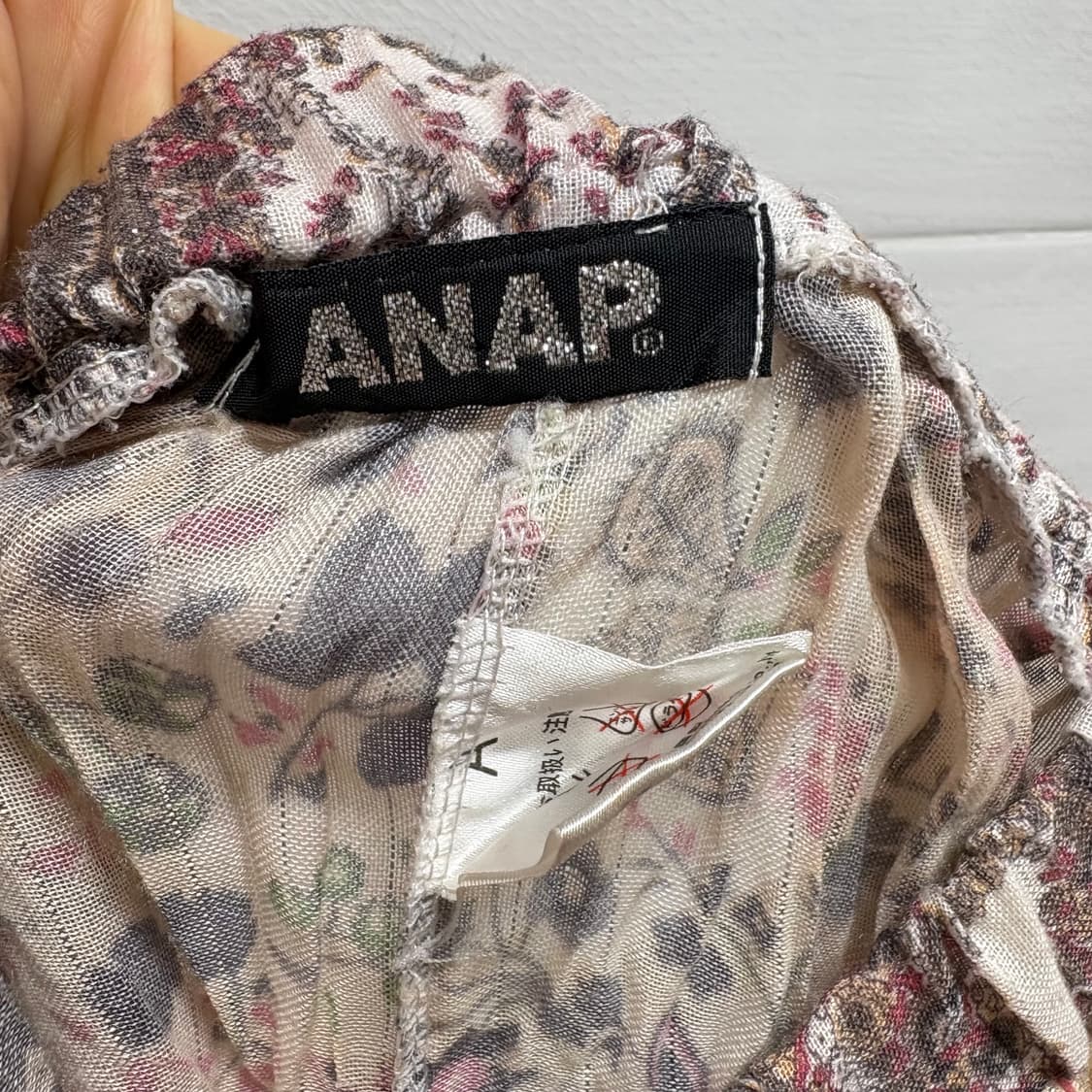 ANAP 패치워크패턴 히피 그런지 롱 스커트 JPN 상품이미지4