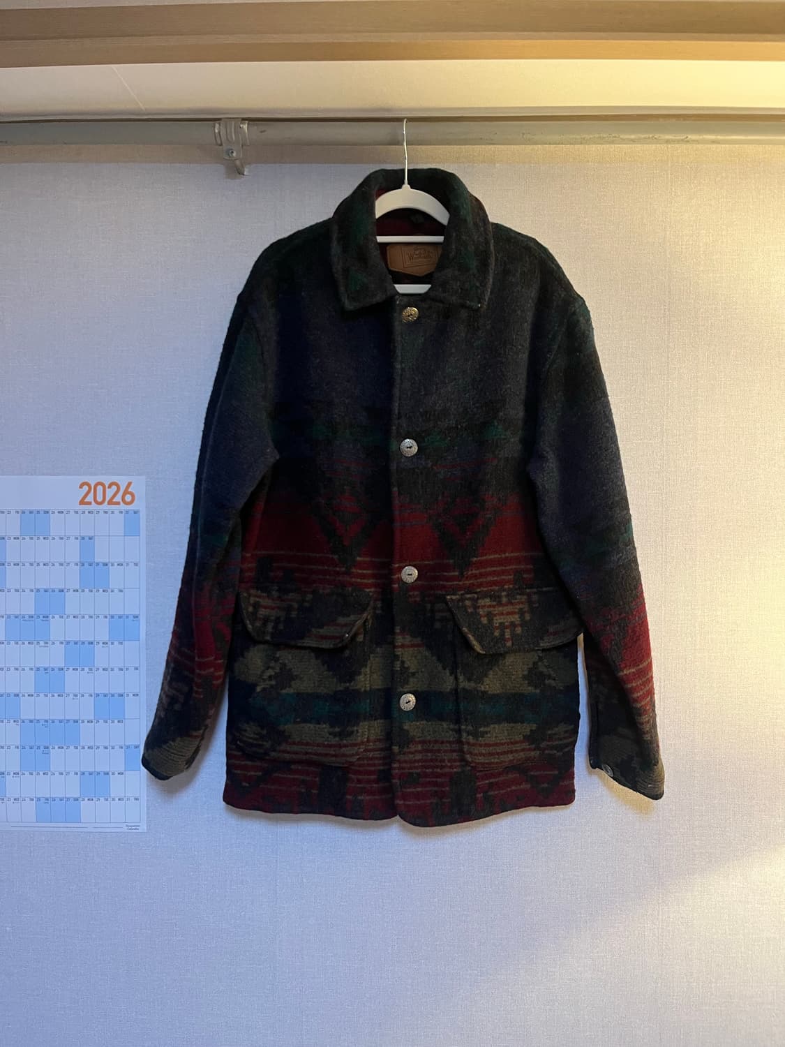 80’s 울리치 usa 나바호패턴 코트 상품이미지1