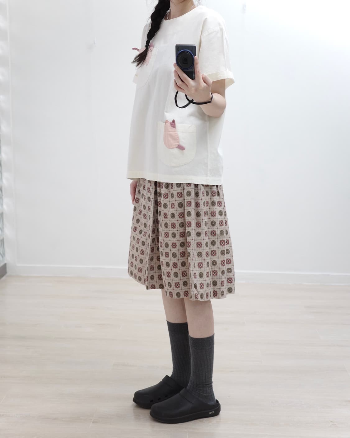 Cutie cats ivory blouse 상품이미지6
