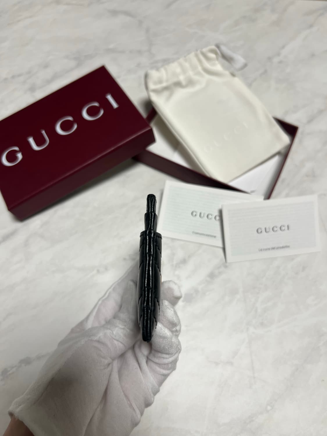 구찌 마몬트 카드지갑 블랙 상품이미지6