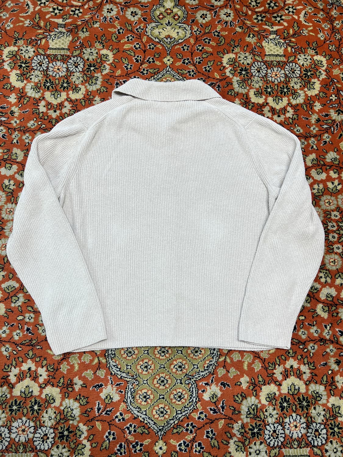 [XL] 코스 카라 가디건 베이지 그레이 상품이미지2