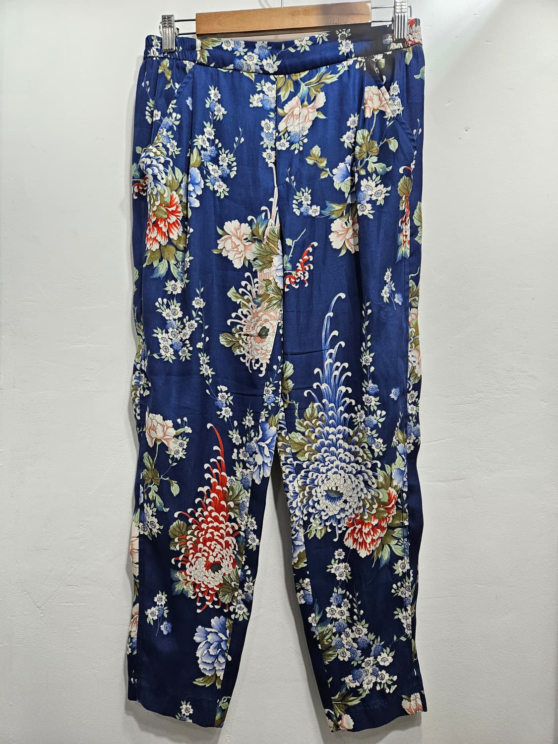 자라(ZARA) 플라워패턴 뒷면밴딩 살랑 바지 상품이미지5