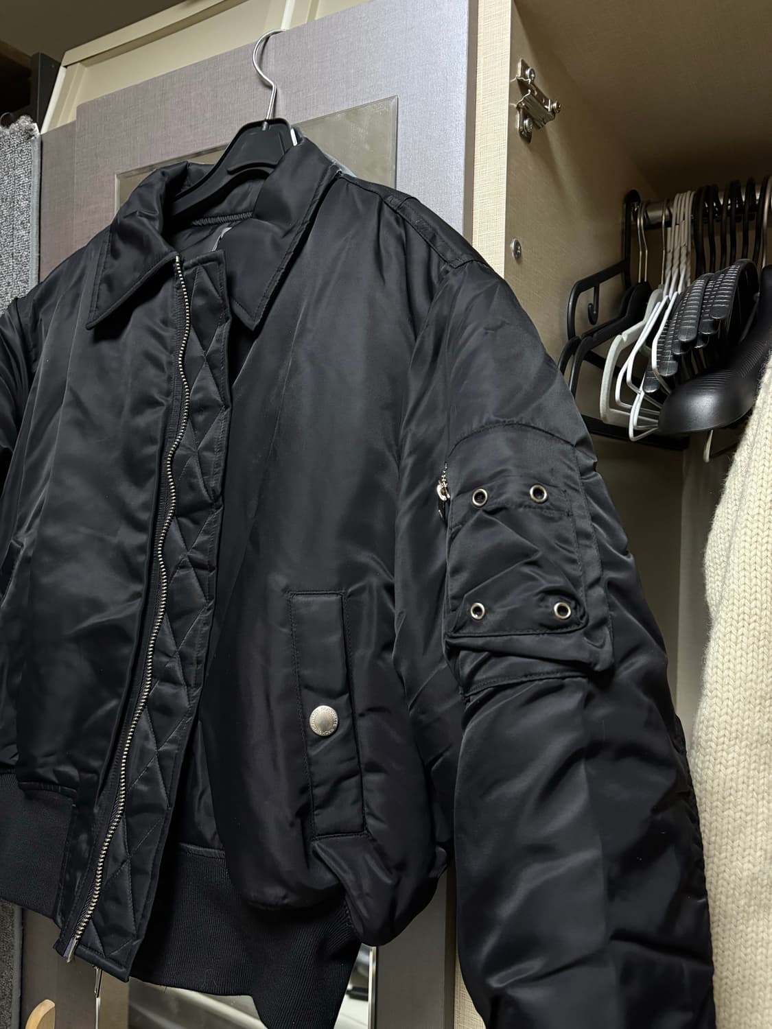 나체 크롭 봄버자켓 상품이미지9