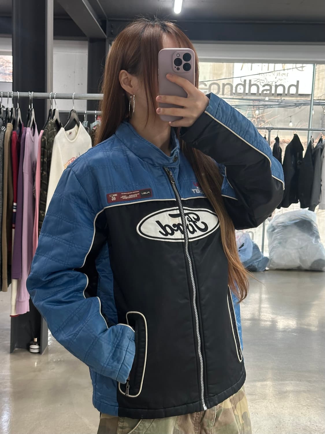 후부 플래티넘 포드 넥버클 레이싱 점퍼 상품이미지3