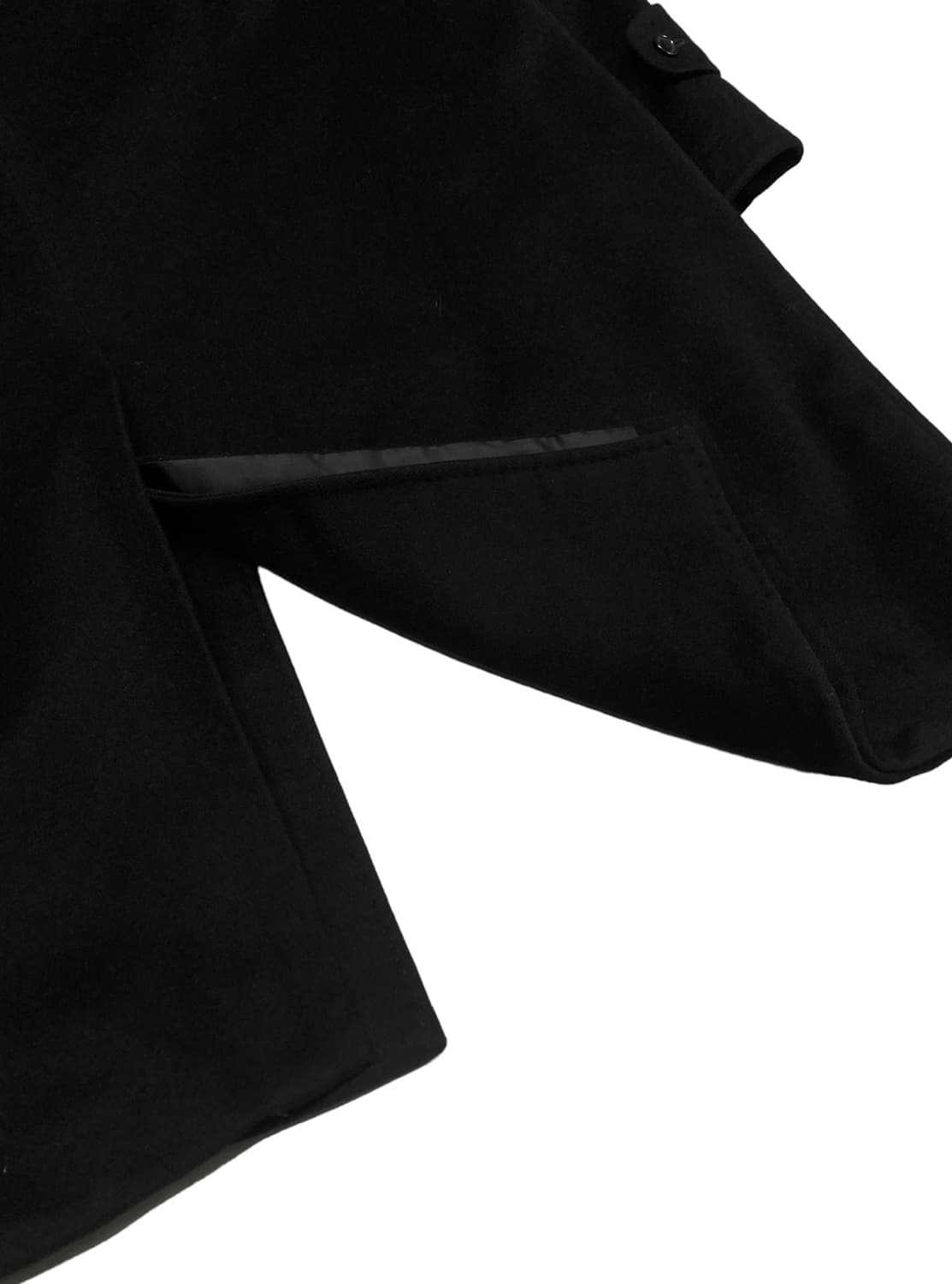 WALTER ITALY cashmere coat 블랙 코트 상품이미지5