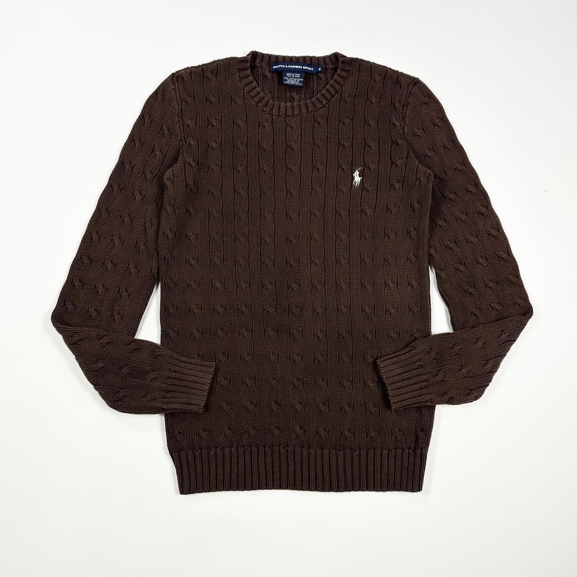 폴로 랄프로렌 포니 브라운 꽈배기 케이블니트 (M 여성추천) 상품이미지2