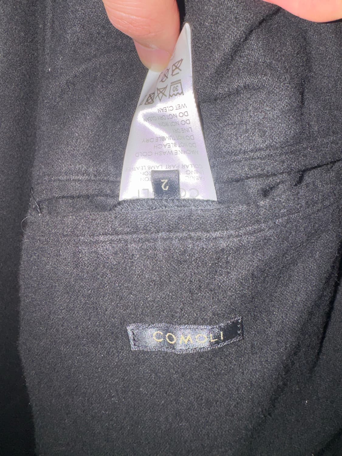 [2] 24aw comoli 코모리 데님 레더 자켓 상품이미지2