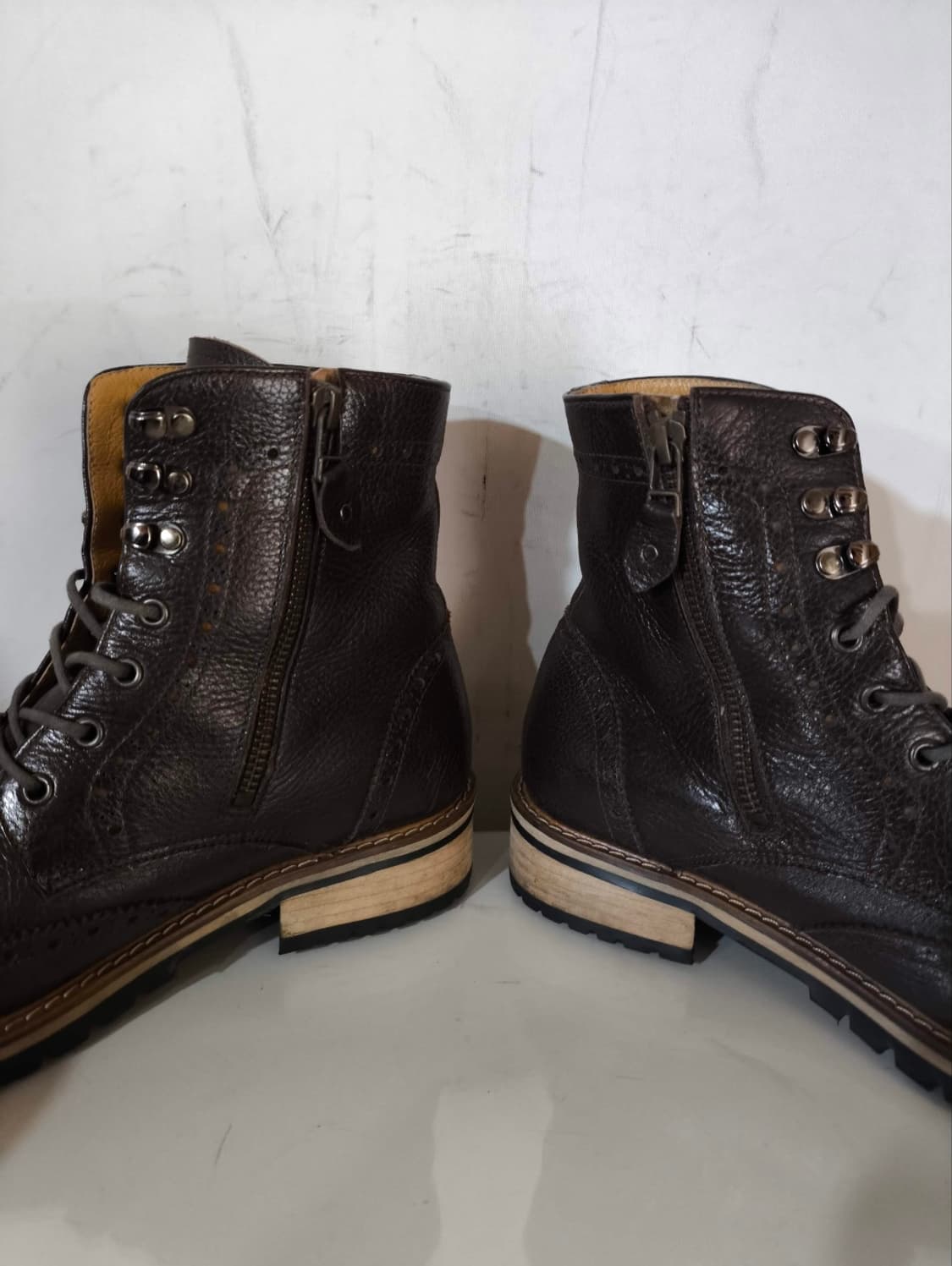 245mm 조앤슈 통가죽 윙팁 부츠 상품이미지5