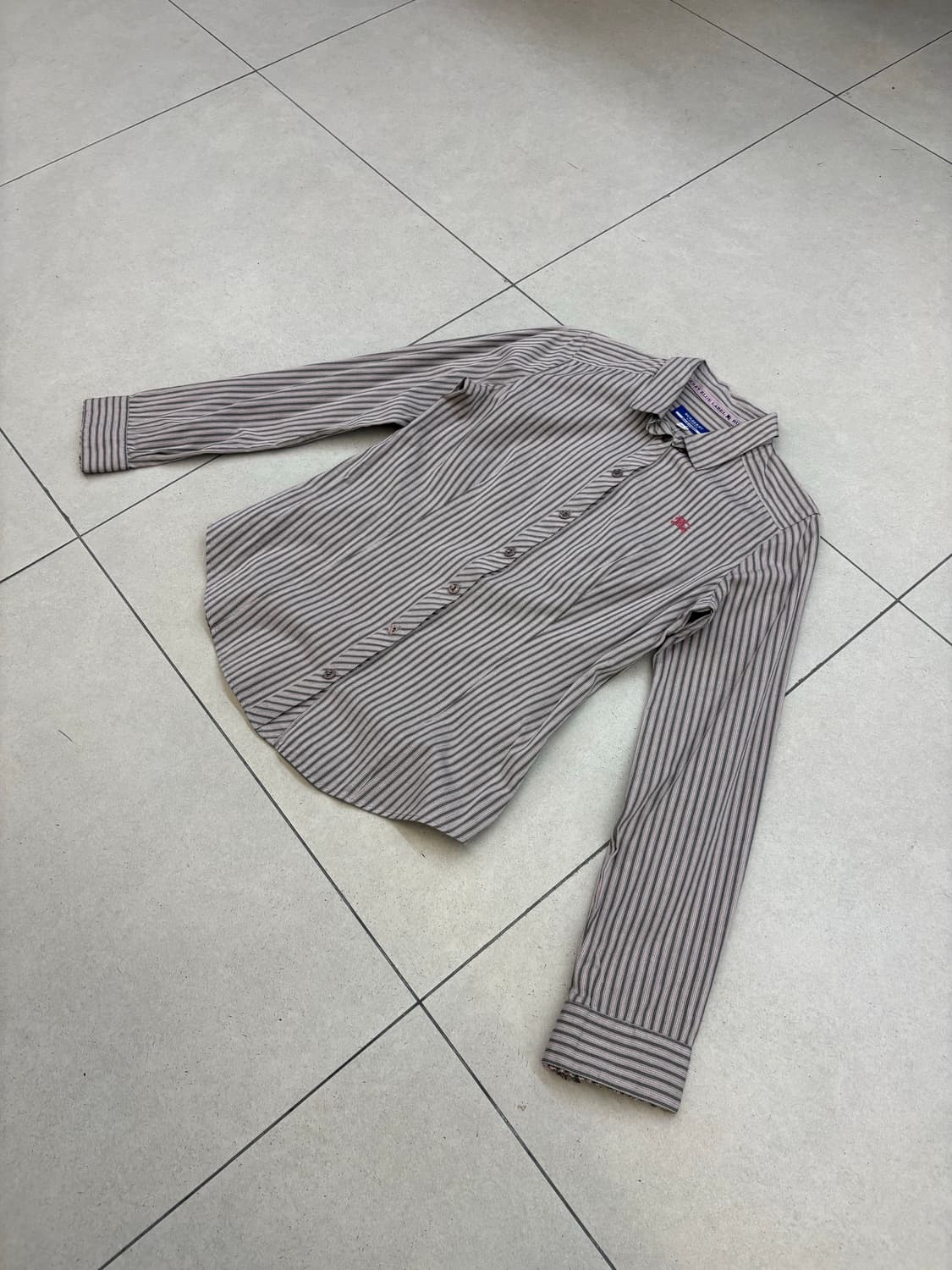 버버리 블루라벨 스트라이프 셔츠 상품이미지3