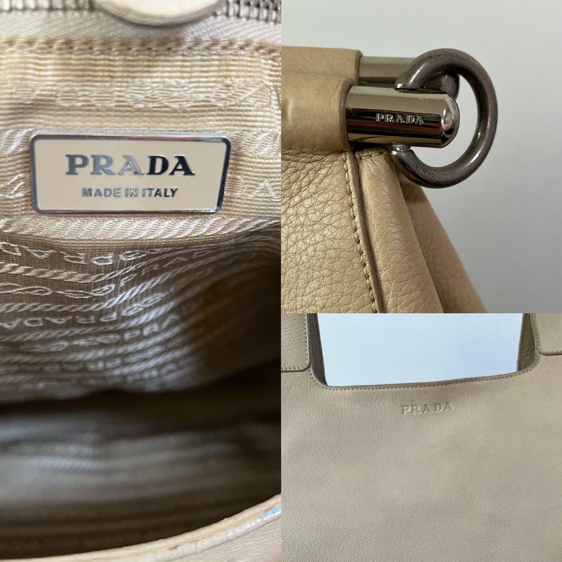 프라다 SS03 비텔로 다이노 메탈 바 토트백 상품이미지10