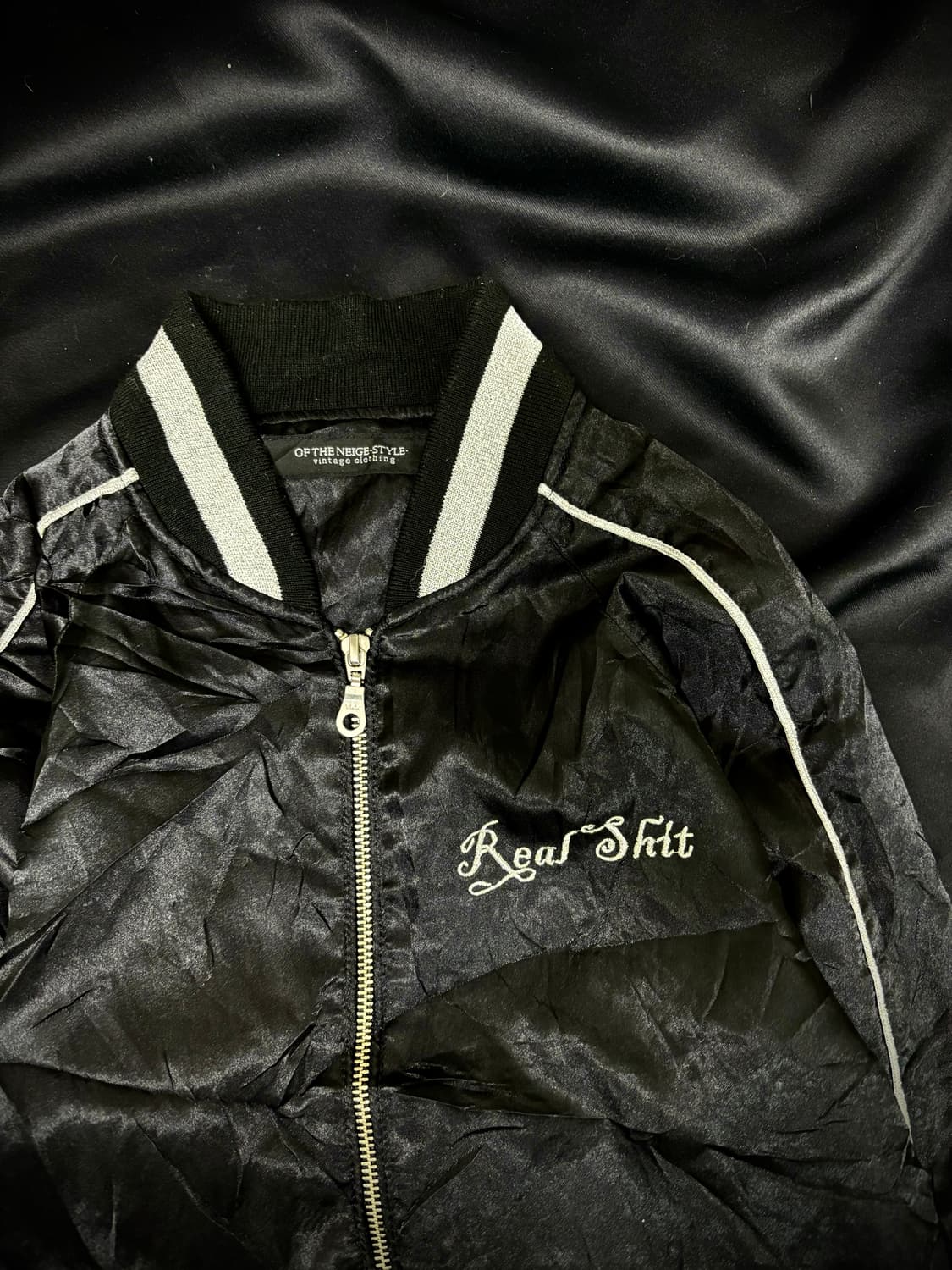 Oriental Black Nylon Skull 2-way Jacket 상품이미지6