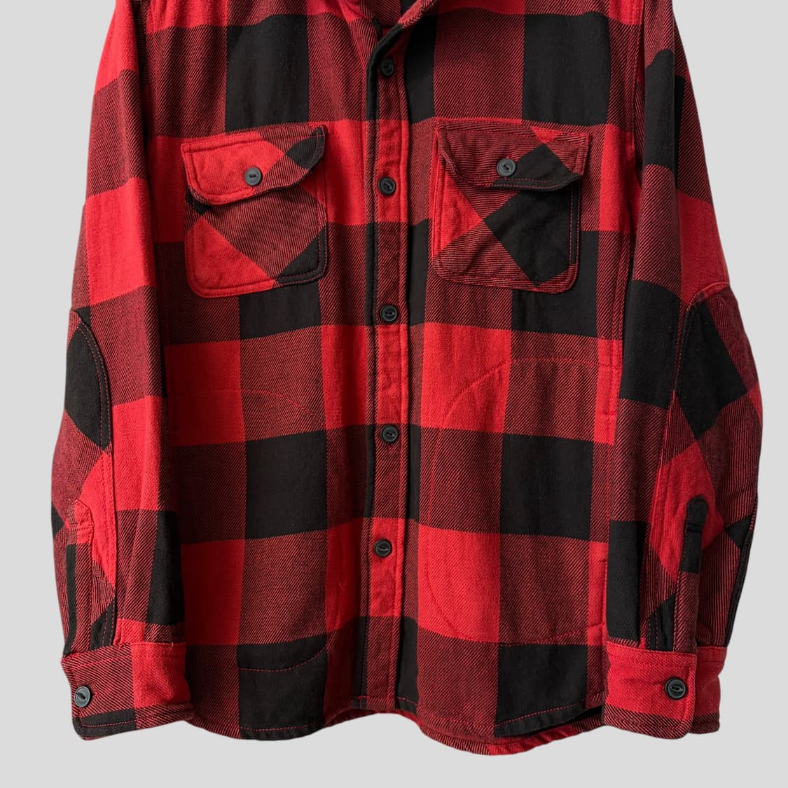 (L)ALCARZA 버팔로 체크 헤비 플란넬 체크셔츠 상품이미지4