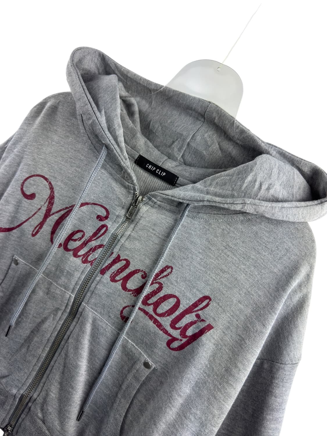 JPN 모리 핀터 가오리핏 크롭 후드집업1314 상품이미지3