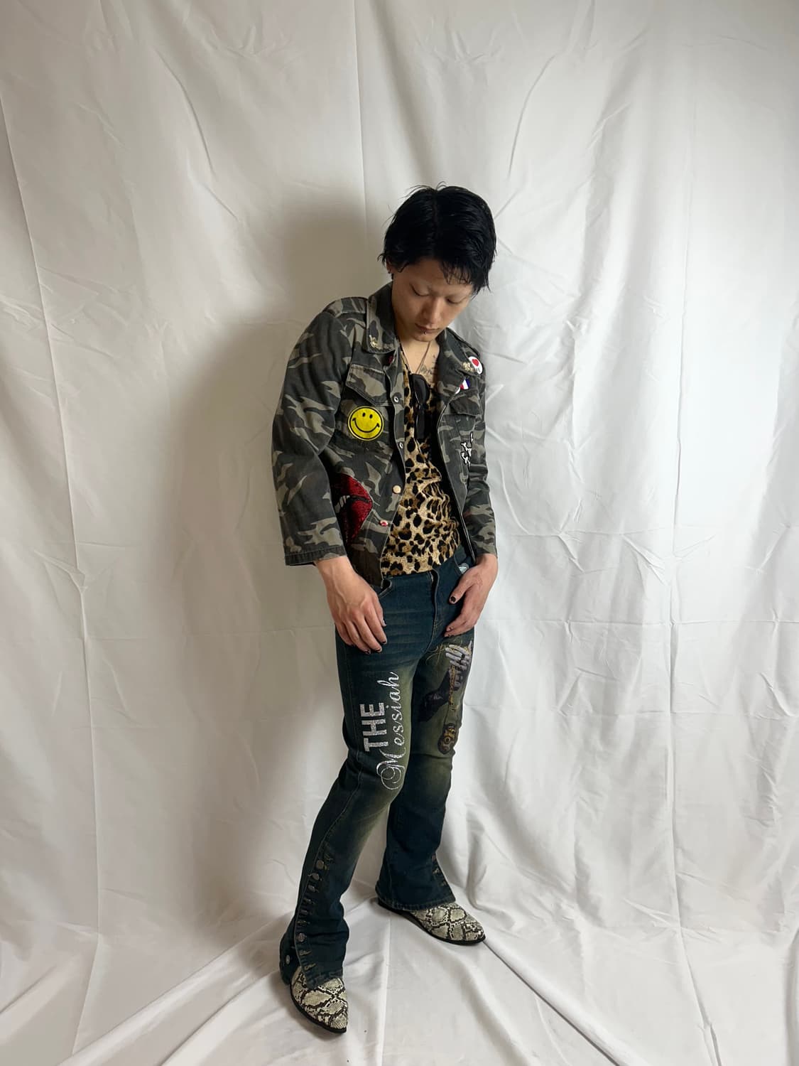 MSGM 카모 패턴 글리터 블레이저 자켓 상품이미지4