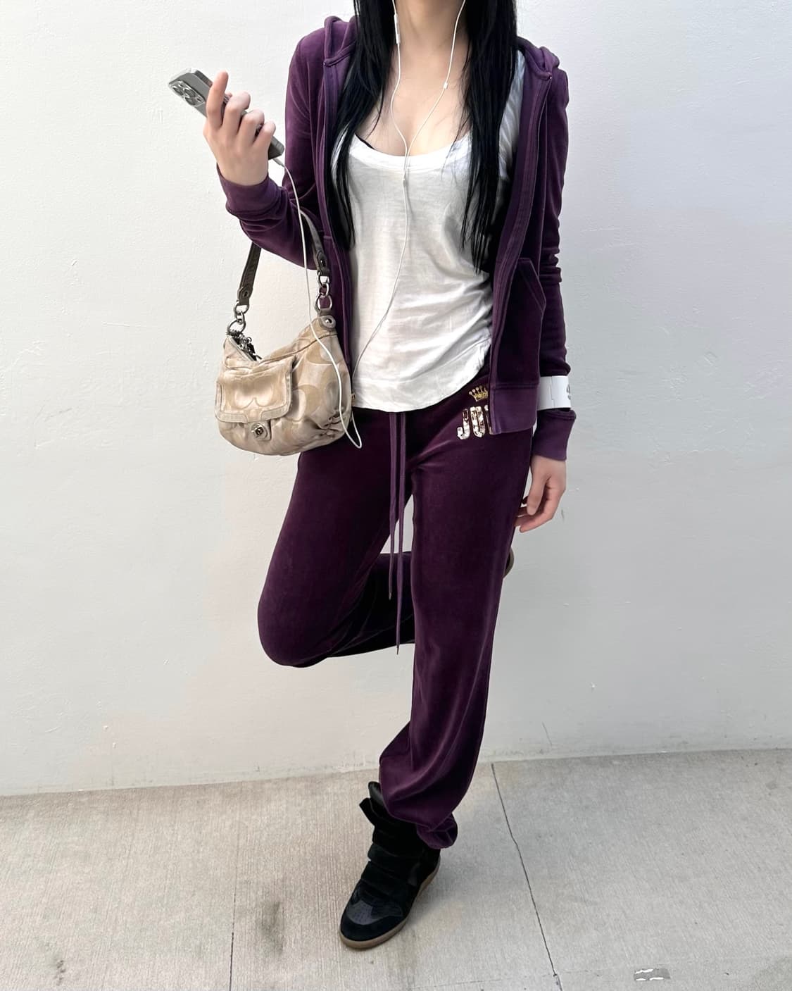 Juicy couture purple velvet set up“ 상품이미지1