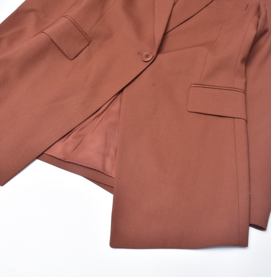 띠어리 카라 세미 정장 원버튼 블레이저 자켓 0 상품이미지4