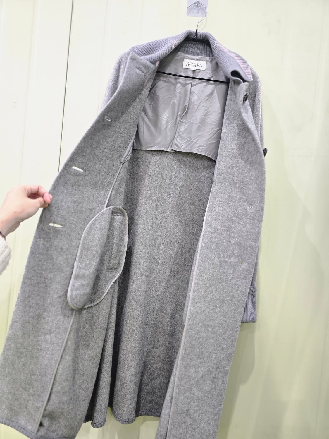 스카파 울 고급 니트 코트 상품이미지8