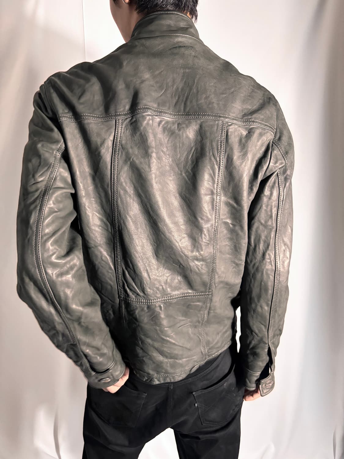 Dolce & Gabbana Military Leather Jacket 상품이미지4